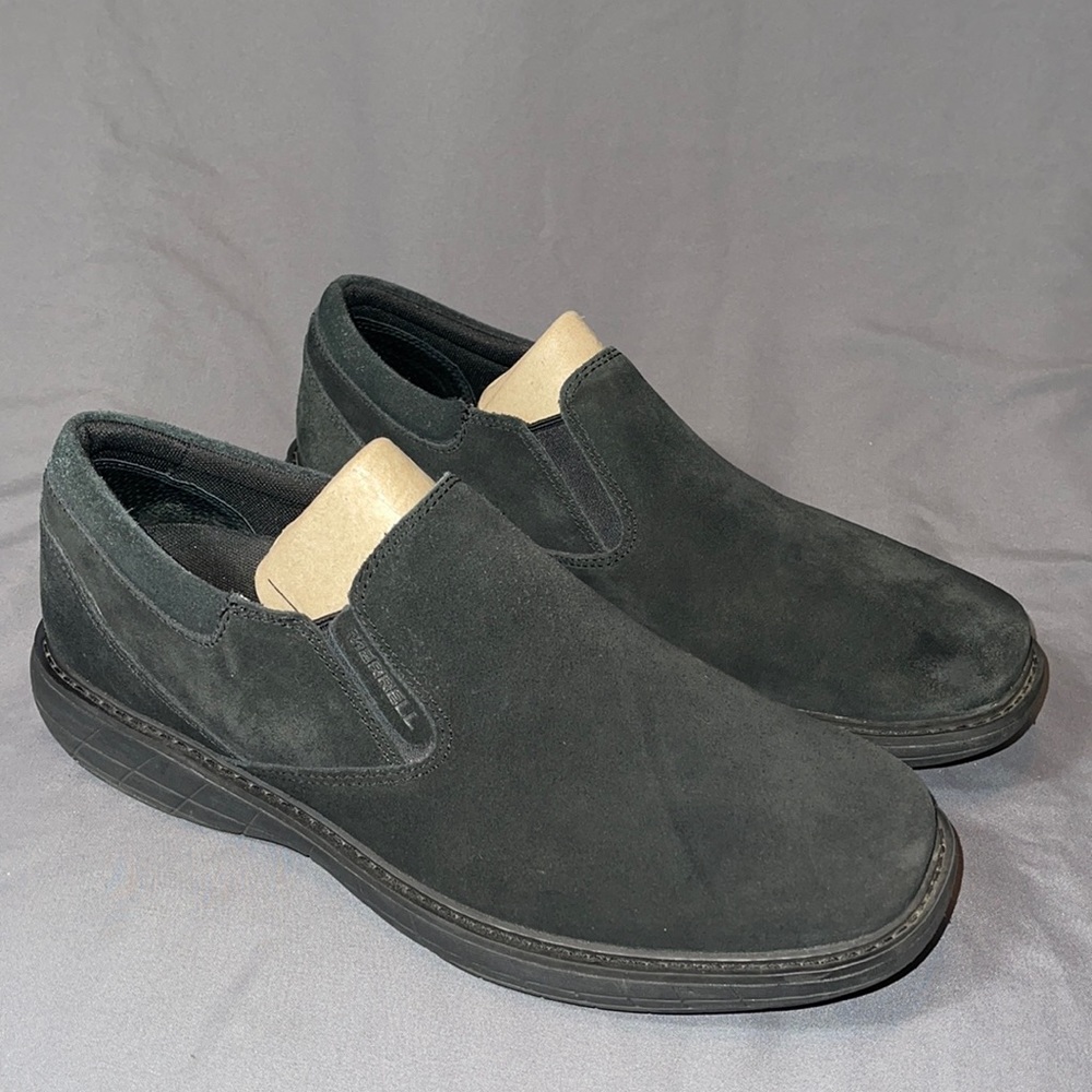 Merrell Men's World Vue Moc Black Suede Loafer